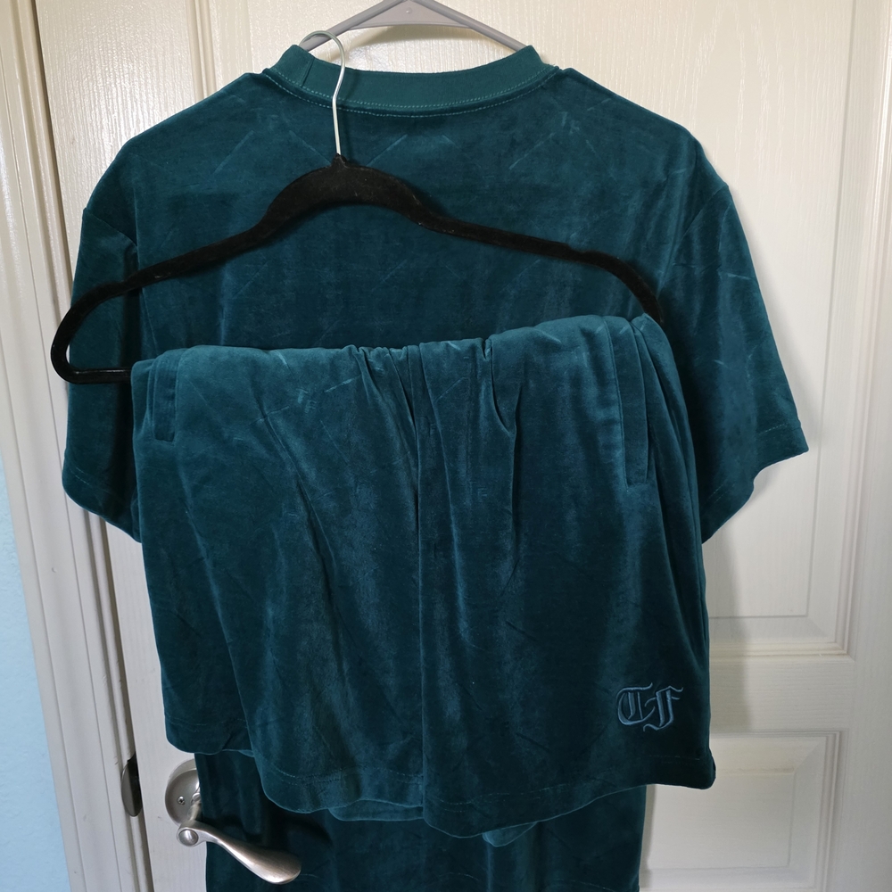 Teddy Fresh Teal Velour Lounge Set